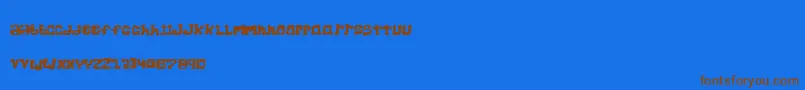 SuperChunkRegular Font – Brown Fonts on Blue Background