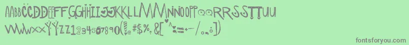 ScManipulativeLoversDemo Font – Gray Fonts on Green Background