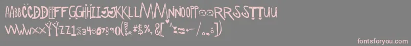 ScManipulativeLoversDemo Font – Pink Fonts on Gray Background
