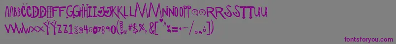 ScManipulativeLoversDemo Font – Purple Fonts on Gray Background