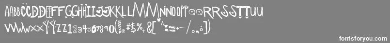 ScManipulativeLoversDemo Font – White Fonts on Gray Background