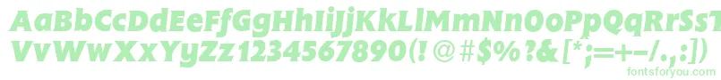 FlemingHeavyItalic Font – Green Fonts