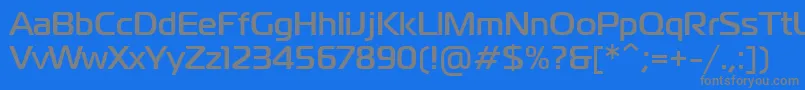 PtMagistralBoldCyrillic Font – Gray Fonts on Blue Background