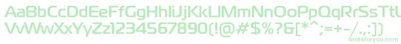 Czcionka PtMagistralBoldCyrillic – zielone czcionki