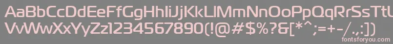 PtMagistralBoldCyrillic Font – Pink Fonts on Gray Background