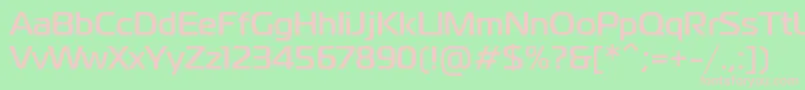 PtMagistralBoldCyrillic Font – Pink Fonts on Green Background
