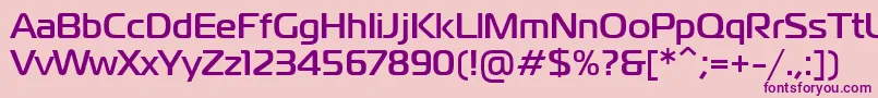 PtMagistralBoldCyrillic Font – Purple Fonts on Pink Background