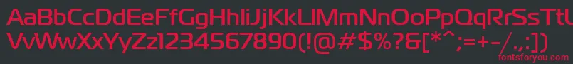 PtMagistralBoldCyrillic Font – Red Fonts on Black Background