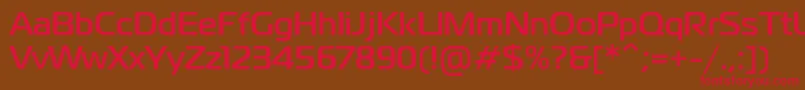 PtMagistralBoldCyrillic Font – Red Fonts on Brown Background