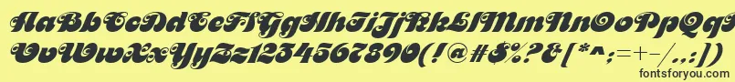 MaitreDRegular Font – Black Fonts on Yellow Background