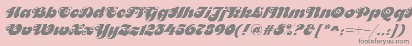 MaitreDRegular Font – Gray Fonts on Pink Background