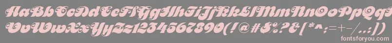 MaitreDRegular Font – Pink Fonts on Gray Background