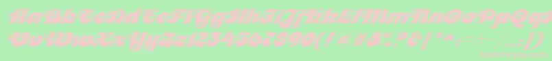 MaitreDRegular Font – Pink Fonts on Green Background