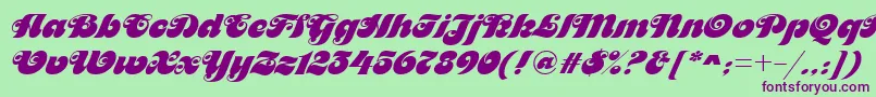 MaitreDRegular Font – Purple Fonts on Green Background