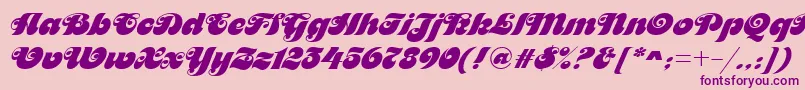 MaitreDRegular Font – Purple Fonts on Pink Background