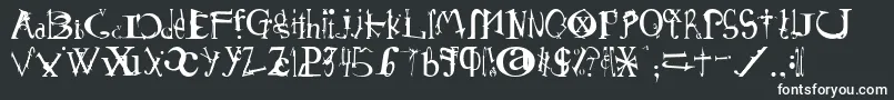 Schirg-fontti – valkoiset fontit