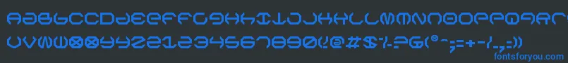 Omegav2 Font – Blue Fonts on Black Background