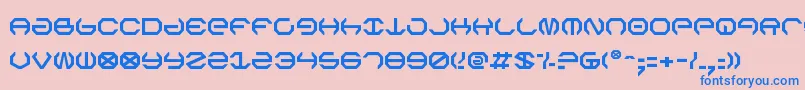 Omegav2 Font – Blue Fonts on Pink Background