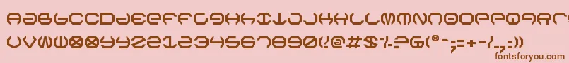 Omegav2 Font – Brown Fonts on Pink Background