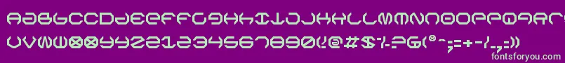Omegav2 Font – Green Fonts on Purple Background