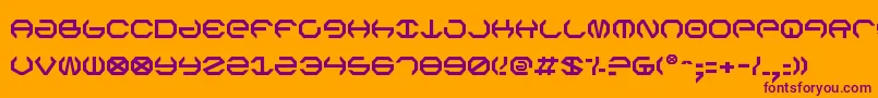 Omegav2 Font – Purple Fonts on Orange Background