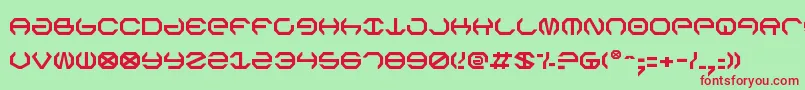 Omegav2 Font – Red Fonts on Green Background