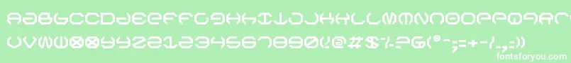 Omegav2 Font – White Fonts on Green Background