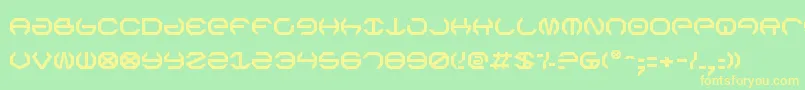 Omegav2 Font – Yellow Fonts on Green Background