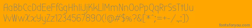 BubbleroneRegular Font – Gray Fonts on Orange Background