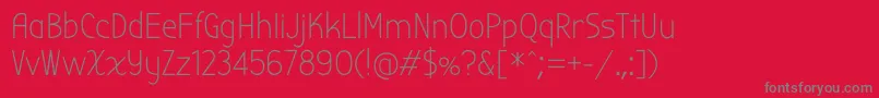 BubbleroneRegular Font – Gray Fonts on Red Background