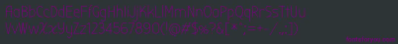 Шрифт BubbleroneRegular – фиолетовые шрифты на чёрном фоне