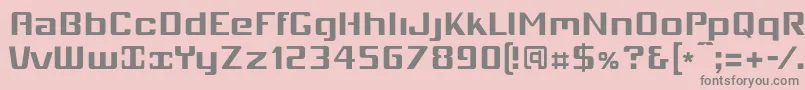 Mobio Font – Gray Fonts on Pink Background