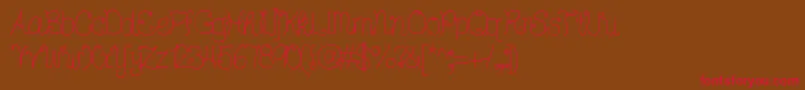 Ddhearts Font – Red Fonts on Brown Background