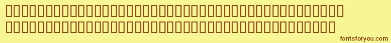 DoctermanBoldsh Font – Brown Fonts on Yellow Background