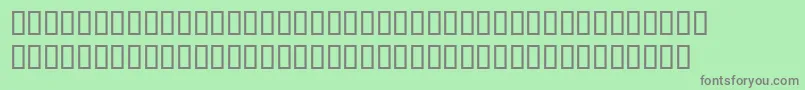 DoctermanBoldsh Font – Gray Fonts on Green Background