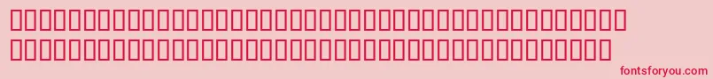 DoctermanBoldsh Font – Red Fonts on Pink Background