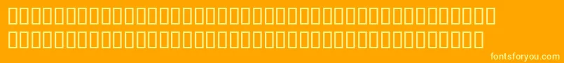 DoctermanBoldsh Font – Yellow Fonts on Orange Background