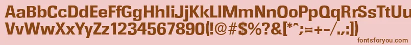 RochesterserialXboldRegular Font – Brown Fonts on Pink Background