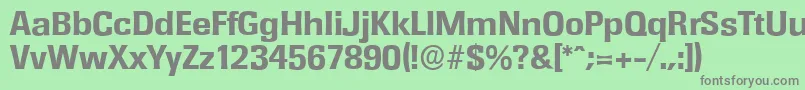 Шрифт RochesterserialXboldRegular – серые шрифты на зелёном фоне