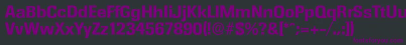 RochesterserialXboldRegular Font – Purple Fonts on Black Background