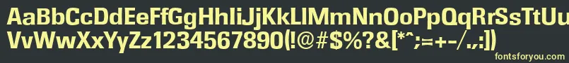 RochesterserialXboldRegular Font – Yellow Fonts on Black Background