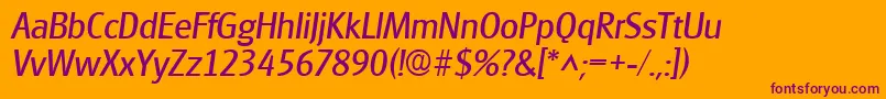 En savoir plus sur la police GlasgowItalic Police GlasgowItalic – polices violettes sur fond orange