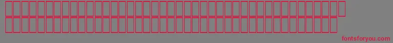 AgaGranadaRegular-Schriftart – Rote Schriften auf grauem Hintergrund