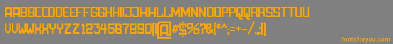 AmbossDisplayRounded Font – Orange Fonts on Gray Background