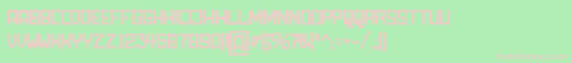 フォントAmbossDisplayRounded – 緑の背景にピンクのフォント