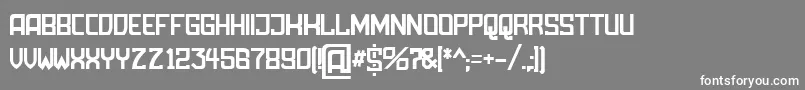 AmbossDisplayRounded Font – White Fonts on Gray Background