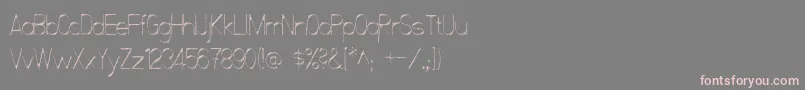 ScrfibbleRaw Font – Pink Fonts on Gray Background