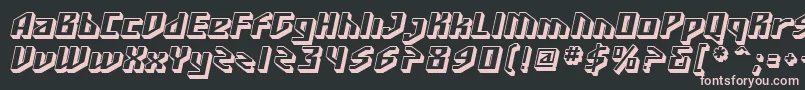 SfFunkMasterOblique Font – Pink Fonts on Black Background