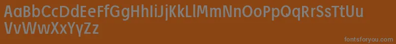 フォントJosefReducedRegular – 茶色の背景に灰色の文字