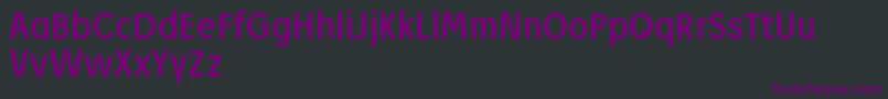 フォントJosefReducedRegular – 黒い背景に紫のフォント